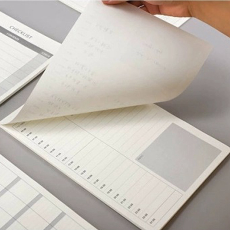 26,5*18 cm Dienas plānotāja piezīmju grāmatiņas kontrolsaraksts Piezīmju blociņš Līmlapiņas 40 loksnes Biroja skolas piederumi Darba kārtība Kancelejas preces