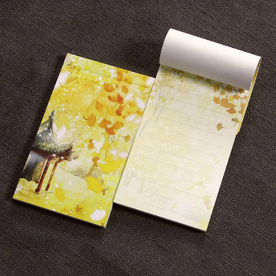 1PCS Creative Antiquity Memo Pad Φορητό Σκίσιμο Σημειωματάριο Ρετρό Μινιμαλιστική Εικονογράφηση Σημειωματάριο Χρώμα Εσωτερικές σελίδες