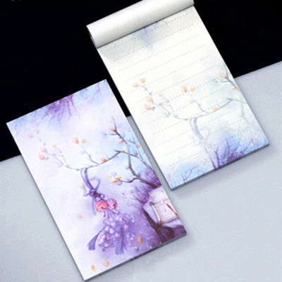 1PCS Creative Antiquity Memo Pad Φορητό Σκίσιμο Σημειωματάριο Ρετρό Μινιμαλιστική Εικονογράφηση Σημειωματάριο Χρώμα Εσωτερικές σελίδες
