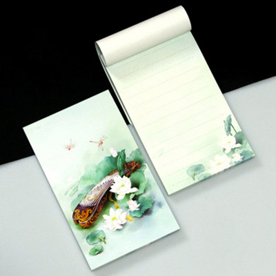 1PCS Creative Antiquity Memo Pad Φορητό Σκίσιμο Σημειωματάριο Ρετρό Μινιμαλιστική Εικονογράφηση Σημειωματάριο Χρώμα Εσωτερικές σελίδες