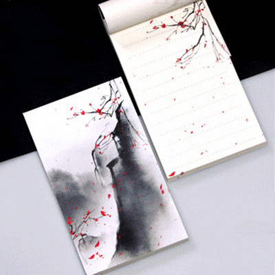 1PCS Creative Antiquity Memo Pad Φορητό Σκίσιμο Σημειωματάριο Ρετρό Μινιμαλιστική Εικονογράφηση Σημειωματάριο Χρώμα Εσωτερικές σελίδες