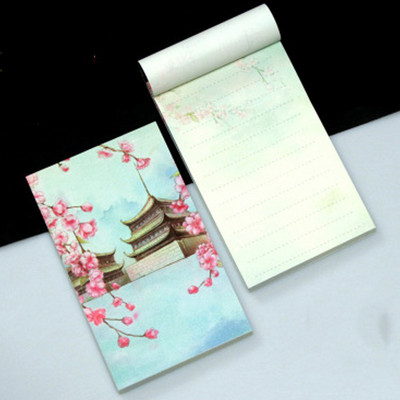 1PCS Creative Antiquity Memo Pad Φορητό Σκίσιμο Σημειωματάριο Ρετρό Μινιμαλιστική Εικονογράφηση Σημειωματάριο Χρώμα Εσωτερικές σελίδες