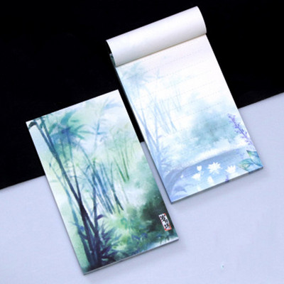 1PCS Creative Antiquity Memo Pad Φορητό Σκίσιμο Σημειωματάριο Ρετρό Μινιμαλιστική Εικονογράφηση Σημειωματάριο Χρώμα Εσωτερικές σελίδες