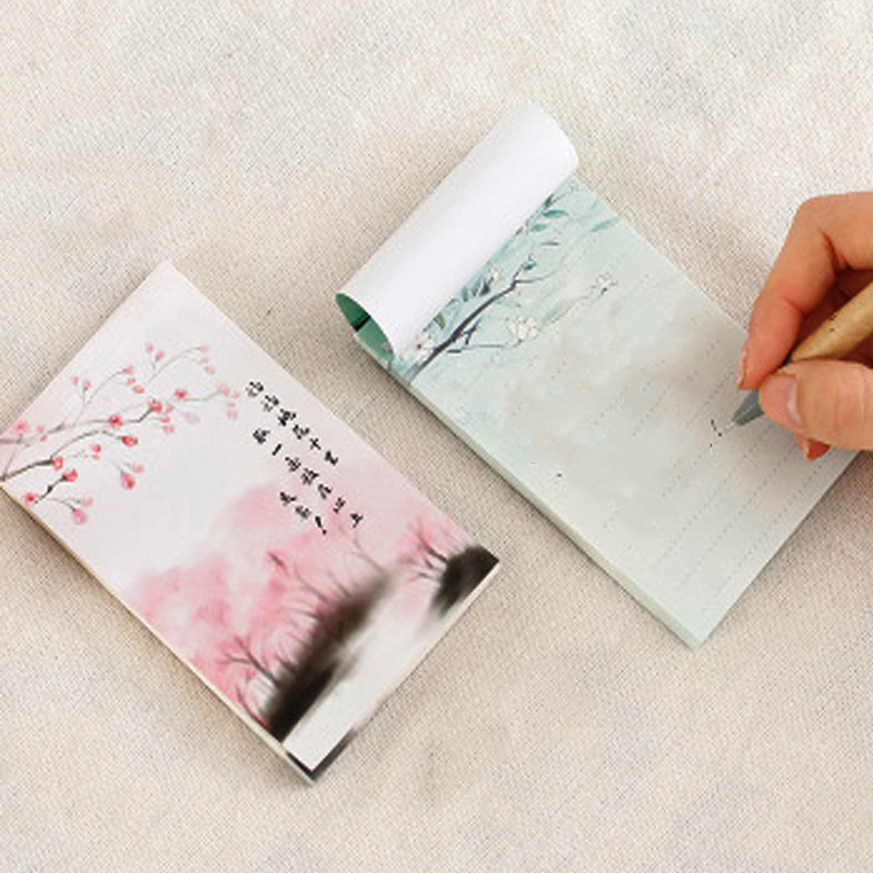 1Gb Creative Antiquity piezīmju bloks pārnēsājams noplēšams piezīmjdators retro minimālistisku ilustrāciju piezīmju bloks Kancelejas preces krāsains iekšpuses lapas