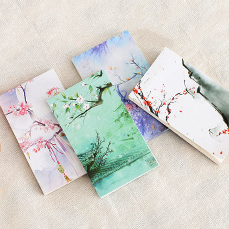 1Gb Creative Antiquity piezīmju bloks pārnēsājams noplēšams piezīmjdators retro minimālistisku ilustrāciju piezīmju bloks Kancelejas preces krāsains iekšpuses lapas