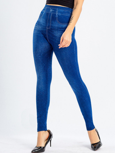 CUHAKCI Sexy Gym Leggins Ψηλόμεση ελαστική πεταλούδα με στάμπα παντελόνι μολύβι Faux τζιν κολάν Γυναικείο 2022 New Disign Hot εκπτώσεις