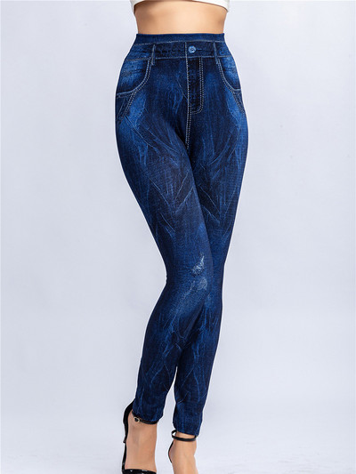 CUHAKCI Sexy Gym Leggins Ψηλόμεση ελαστική πεταλούδα με στάμπα παντελόνι μολύβι Faux τζιν κολάν Γυναικείο 2022 New Disign Hot εκπτώσεις
