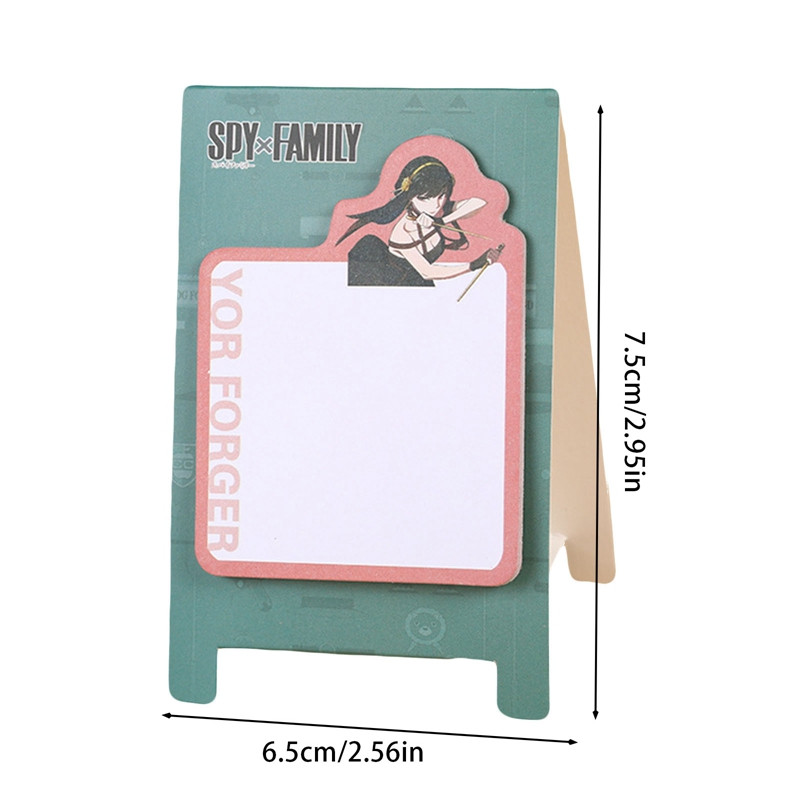 Anime SPY X FAMILY Līmlapiņas Atstājiet ziņojumu Atgādņu bloku uzlīmes Noplēšami piezīmju bloki Piezīmes Saturs Karogi Cilne Kancelejas preces