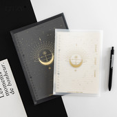 LITZY 20 Φύλλων A5 Loose Leaf Soft Side Notebook Journal Planner Διάφανη οριζόντια γραμμή Τετράδια Σχολικό Γραφείο Χαρτικά