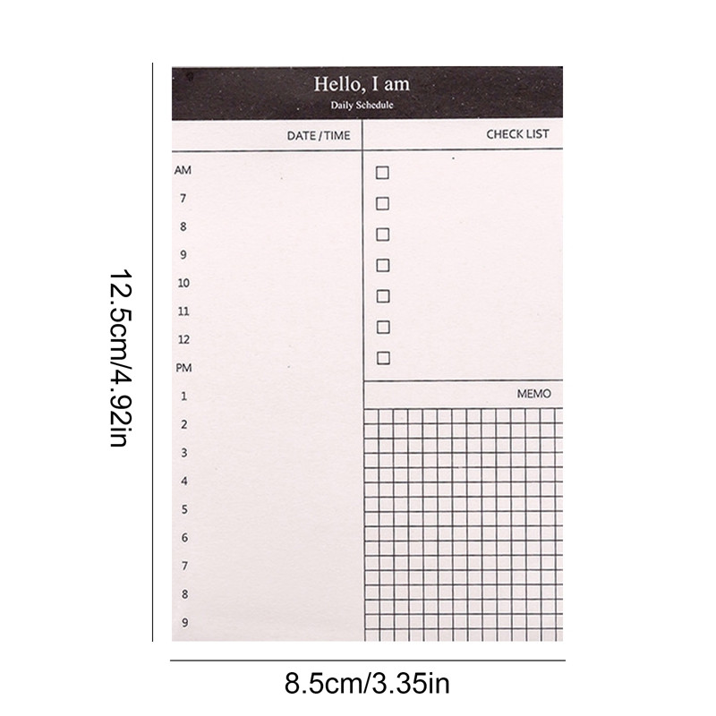 3PCS/Set Ежедневно Седмично Месечно планиране Дневен ред Бележник Управление на целите Ученици Графици Канцеларски материали Офис Училищни пособия