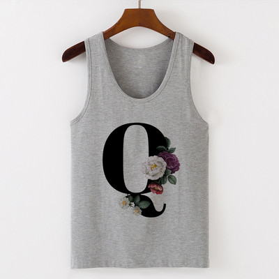Summer Alphabet Print Camisole Sexy Tank Tops Γιλέκο Γυναικεία Μπλουζάκια Μπλουζάκι Αμάνικο Γκρι Γυναικείο Casual Harajuku Loose Plus Size