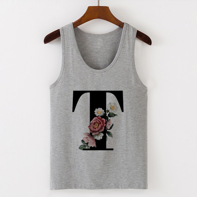 Summer Alphabet Print Camisole Sexy Tank Tops Γιλέκο Γυναικεία Μπλουζάκια Μπλουζάκι Αμάνικο Γκρι Γυναικείο Casual Harajuku Loose Plus Size
