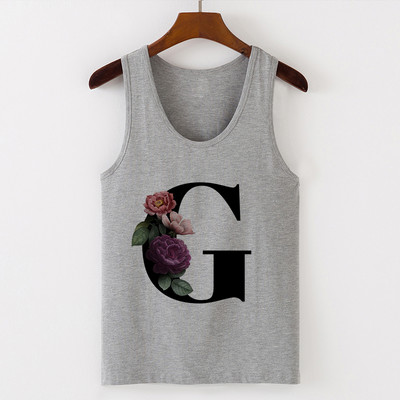 Summer Alphabet Print Camisole Sexy Tank Tops Γιλέκο Γυναικεία Μπλουζάκια Μπλουζάκι Αμάνικο Γκρι Γυναικείο Casual Harajuku Loose Plus Size