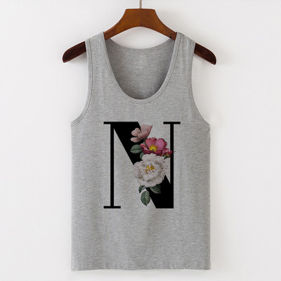 Summer Alphabet Print Camisole Sexy Tank Tops Γιλέκο Γυναικεία Μπλουζάκια Μπλουζάκι Αμάνικο Γκρι Γυναικείο Casual Harajuku Loose Plus Size