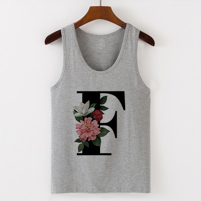 Summer Alphabet Print Camisole Sexy Tank Tops Γιλέκο Γυναικεία Μπλουζάκια Μπλουζάκι Αμάνικο Γκρι Γυναικείο Casual Harajuku Loose Plus Size