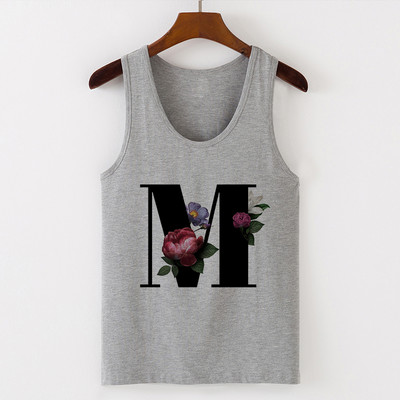 Summer Alphabet Print Camisole Sexy Tank Tops Γιλέκο Γυναικεία Μπλουζάκια Μπλουζάκι Αμάνικο Γκρι Γυναικείο Casual Harajuku Loose Plus Size