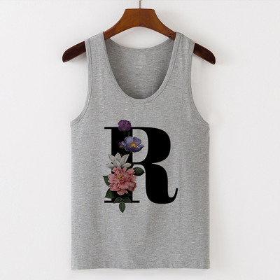 Summer Alphabet Print Camisole Sexy Tank Tops Γιλέκο Γυναικεία Μπλουζάκια Μπλουζάκι Αμάνικο Γκρι Γυναικείο Casual Harajuku Loose Plus Size