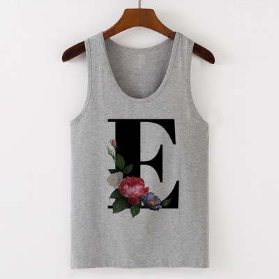 Summer Alphabet Print Camisole Sexy Tank Tops Γιλέκο Γυναικεία Μπλουζάκια Μπλουζάκι Αμάνικο Γκρι Γυναικείο Casual Harajuku Loose Plus Size