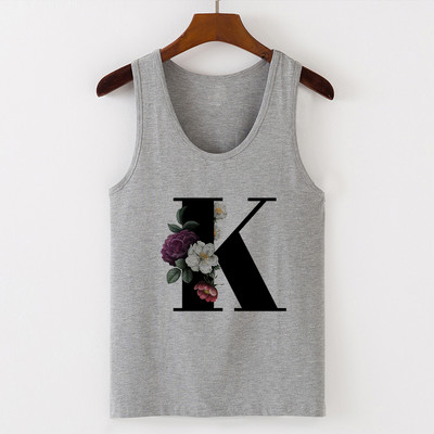 Summer Alphabet Print Camisole Sexy Tank Tops Γιλέκο Γυναικεία Μπλουζάκια Μπλουζάκι Αμάνικο Γκρι Γυναικείο Casual Harajuku Loose Plus Size