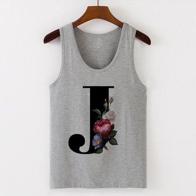 Summer Alphabet Print Camisole Sexy Tank Tops Γιλέκο Γυναικεία Μπλουζάκια Μπλουζάκι Αμάνικο Γκρι Γυναικείο Casual Harajuku Loose Plus Size