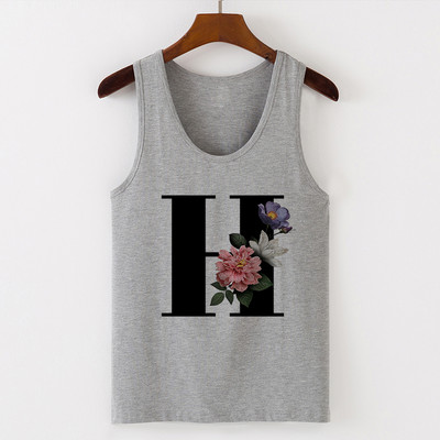 Summer Alphabet Print Camisole Sexy Tank Tops Γιλέκο Γυναικεία Μπλουζάκια Μπλουζάκι Αμάνικο Γκρι Γυναικείο Casual Harajuku Loose Plus Size