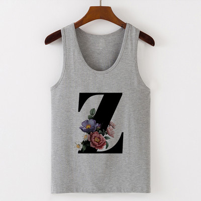 Summer Alphabet Print Camisole Sexy Tank Tops Γιλέκο Γυναικεία Μπλουζάκια Μπλουζάκι Αμάνικο Γκρι Γυναικείο Casual Harajuku Loose Plus Size