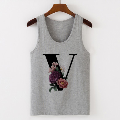 Summer Alphabet Print Camisole Sexy Tank Tops Γιλέκο Γυναικεία Μπλουζάκια Μπλουζάκι Αμάνικο Γκρι Γυναικείο Casual Harajuku Loose Plus Size