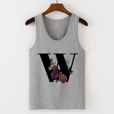 Summer Alphabet Print Camisole Sexy Tank Tops Γιλέκο Γυναικεία Μπλουζάκια Μπλουζάκι Αμάνικο Γκρι Γυναικείο Casual Harajuku Loose Plus Size