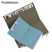 Fromthenon Vintage Storage Bag For Midori Travelers Τσέπη με φερμουάρ για σημειωματάριο Ρετρό θήκη καρτών καμβά Τσάντα αρχείου Σχολική γραφική ύλη