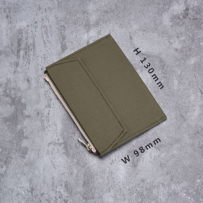 Fromthenon Vintage Storage Bag For Midori Travelers Τσέπη με φερμουάρ για σημειωματάριο Ρετρό θήκη καρτών καμβά Τσάντα αρχείου Σχολική γραφική ύλη