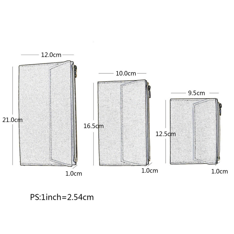 Fromthenon retro glabāšanas soma Midori ceļotāja piezīmjdatora plānotājam, rāvējslēdzēja kabatas karšu turētājam, failu soma Vintage skolas kancelejas precēm