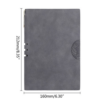 Σημειωματάριο σημειωματάριο PU Leather A5 Diary Business Journal Planner Agenda Organizer Σημείωση Βιβλίο σχολικών προμηθειών γραφείου