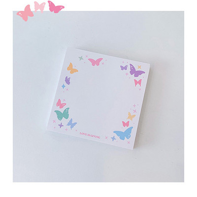 50 φύλλα Cute Butterfly Seashell Memo Pad Διακοσμητικό χαρτί σημειώσεων DIY Scrapbook Diary Planner Message Notepad Kawaii Stationery