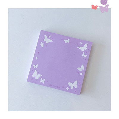 50 φύλλα Cute Butterfly Seashell Memo Pad Διακοσμητικό χαρτί σημειώσεων DIY Scrapbook Diary Planner Message Notepad Kawaii Stationery