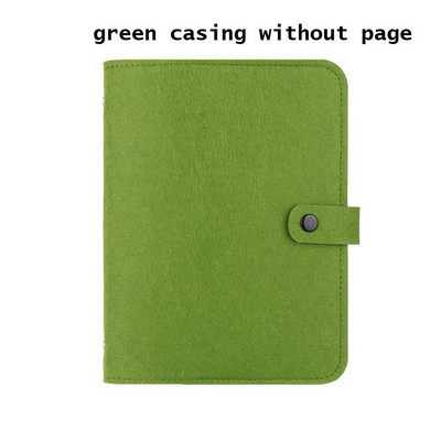 Νέο A5 A6 Felt Loose-leaf Shell Notebook Portable Colorful Felt Felt Ring Ring Binder Diary Planner Travel Diary Diary Supply office