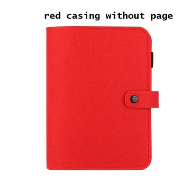 Νέο A5 A6 Felt Loose-leaf Shell Notebook Portable Colorful Felt Felt Ring Ring Binder Diary Planner Travel Diary Diary Supply office