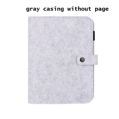 Νέο A5 A6 Felt Loose-leaf Shell Notebook Portable Colorful Felt Felt Ring Ring Binder Diary Planner Travel Diary Diary Supply office