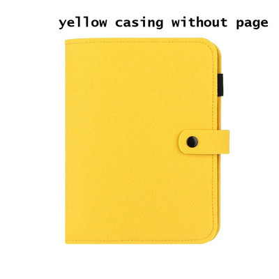 Νέο A5 A6 Felt Loose-leaf Shell Notebook Portable Colorful Felt Felt Ring Ring Binder Diary Planner Travel Diary Diary Supply office
