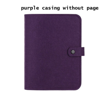 Νέο A5 A6 Felt Loose-leaf Shell Notebook Portable Colorful Felt Felt Ring Ring Binder Diary Planner Travel Diary Diary Supply office
