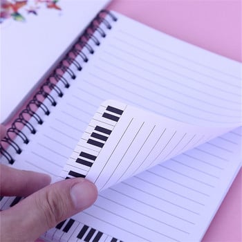 ΝΕΟΣ! Εργαλεία γραφείου εκμάθησης απλού σημειωματάριου με μοτίβο πιάνου Iron Circle