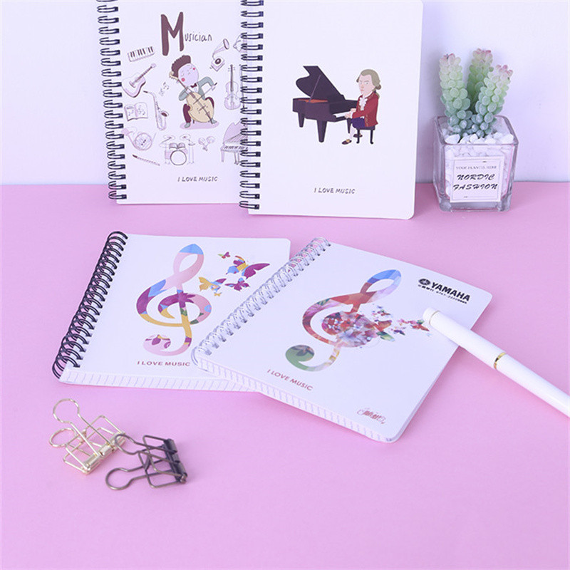 JAUNUMS! Klavierrakstu piezīmju grāmatiņa Dzelzs aplis Vienkārša piezīmju grāmatiņa, kas apgūst biroja rīkus