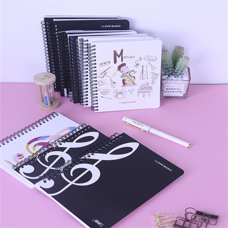 JAUNUMS! Klavierrakstu piezīmju grāmatiņa Dzelzs aplis Vienkārša piezīmju grāmatiņa, kas apgūst biroja rīkus