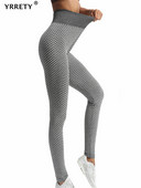 YRRETY Seamless Fitness Γυναικεία κυψελοειδή κολάν μόδας με στάμπα Ψηλής μέσης Ελαστική push Up Αναπνέει αθλητικό παντελόνι μέχρι τον αστράγαλο