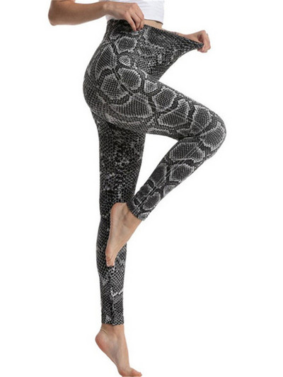 YRRETY Seamless Fitness Γυναικεία κυψελοειδή κολάν μόδας με στάμπα Ψηλής μέσης Ελαστική push Up Αναπνέει αθλητικό παντελόνι μέχρι τον αστράγαλο