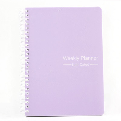 Αδιάβροχο κάλυμμα PVC 2021 A5 Daily Planner Agenda 2022 Planner Weely Goals Habit Schedules Σημειωματάριο γραφικής ύλης για σχολικό γραφείο