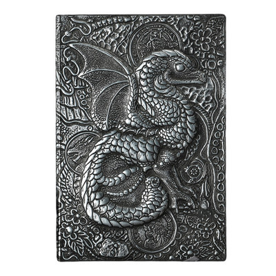 3D Flying Dragon Journal Ανάγλυφο σημειωματάριο γραφής Χειροποίητο δερμάτινο κάλυμμα Α5 Τετράδια Δώρο για άνδρες Σκέψεις ταξιδιού Σημειώσεις Ποίηση