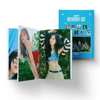 Kpop TWICE Between 1&2 Album Book Cart Postcard Photo Print Picture Fashion Cute Boys Girls Group Αφίσα σημειωματάριο Δώρα θαυμαστών