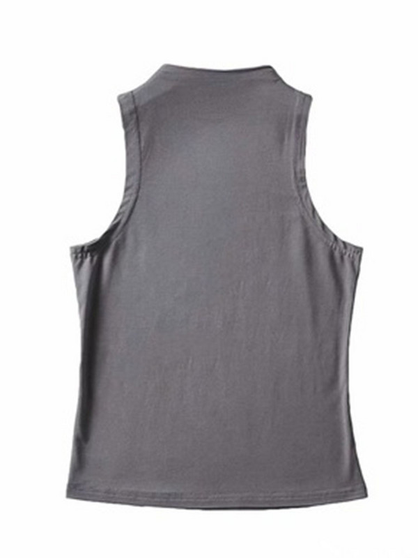 2022. gada vasaras JAUNUMI Sieviešu vienkrāsains, seksīgs, seksīgs, apgriezts ielas apģērbs bez piedurknēm