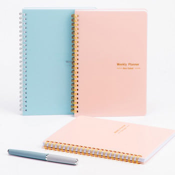 2023 Weekly Planner A5 Spiral Binder Notebook 52 Weeks Agenda Πρόγραμμα διοργανωτής ημερολόγιο Εφημερίδα Γραφική ύλη Σχολικά προμήθειες