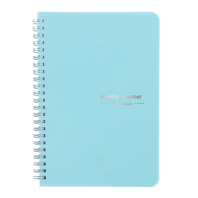 2023 Weekly Planner A5 Spiral Binder Notebook 52 Weeks Agenda Πρόγραμμα διοργανωτής ημερολόγιο Εφημερίδα Γραφική ύλη Σχολικά προμήθειες